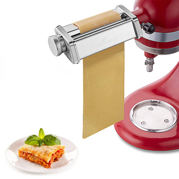 Gvode Kitchen Pasta Roller Attachment for KitchenAid Stand Mixer, stainless Steel, mixer