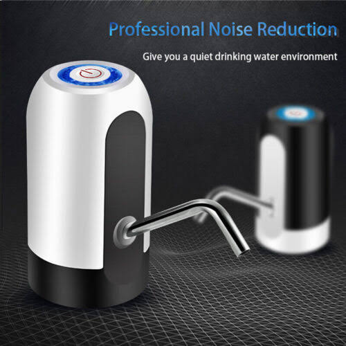 D DATADAGO 5 Gallon Electric Drinking Portable Water Dispenser, Universal USB Charging Water Bottle Pump for 2 5 Gallon with 2 Silicone